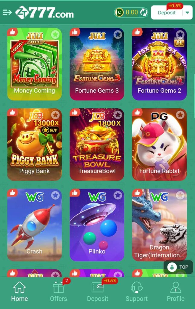 ZT777 online game login